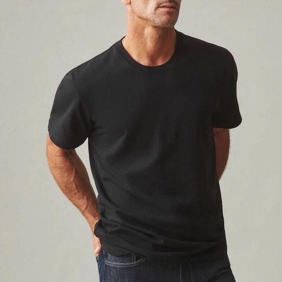 American Giant Classic Black Cotton Crew Neck T Shirt Size L Made in USA - Picture 1 of 7